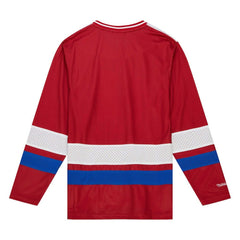 Buffalo Bills Women's Big Face 7.0 Long Sleeve Jersey T-Shirt Red | Mitchell & Ness