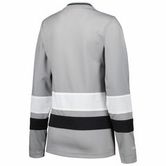 Las Vegas Raiders Women's Big Face 7.0 Long Sleeve Jersey T-Shirt Silver | Mitchell & Ness