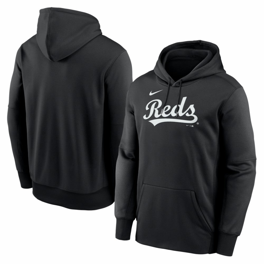 Cincinnati Reds Nike Primary Wordmark Therma Hoodie - MLB