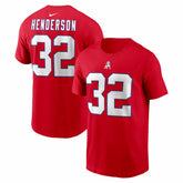 TreVeyon Henderson New England Patriots Name & Number T-Shirt Red | Nike for Sale