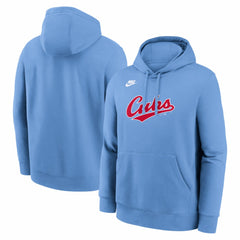 Chicago Cubs Nike Cooperstown Collection Wordmark Club Hoodie - MLB