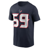 DeMeco Ryans Houston Texans Retired Player Name & Number T-Shirt Navy | Nike for Sale