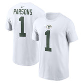 Micah Parsons Green Bay Packers Player Name & Number T-Shirt White | Nike for Sale