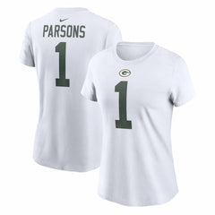 Micah Parsons Green Bay Packers Women's Player Name & Number T-Shirt White | Nike for Sale