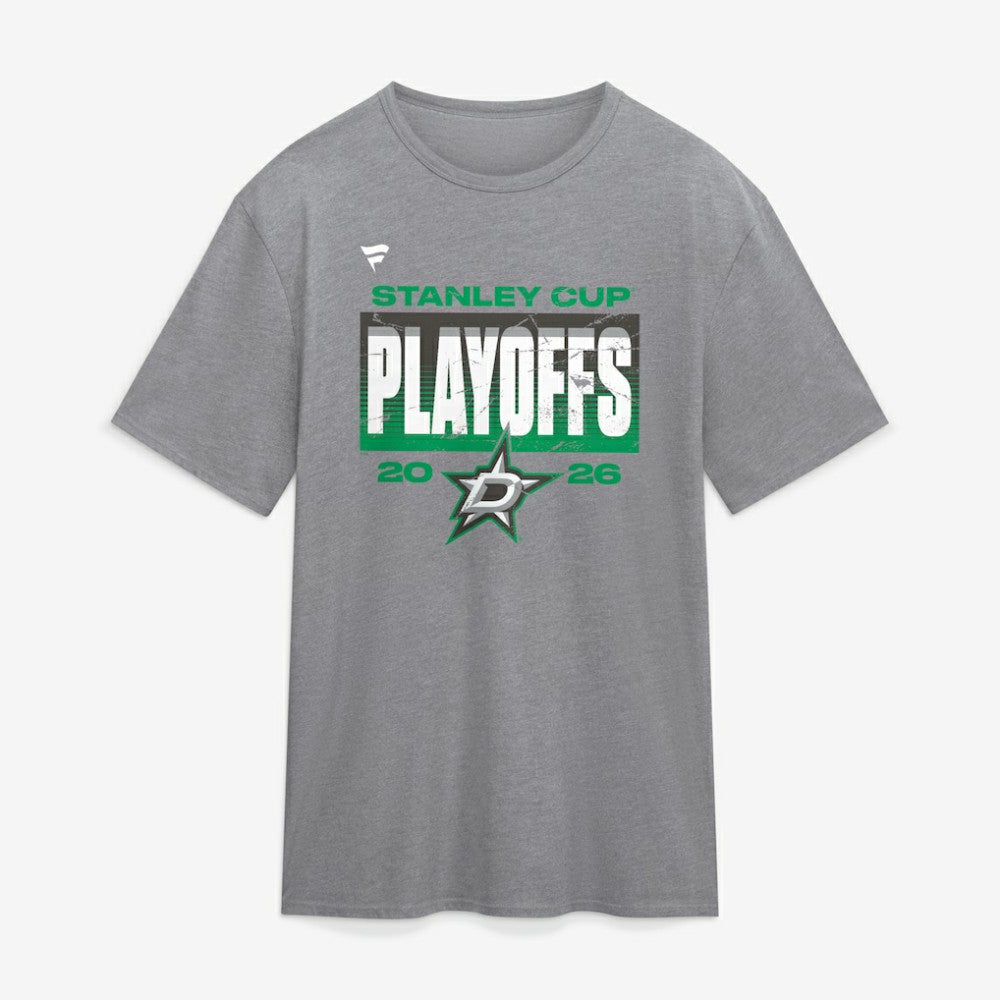Dallas Stars Fanatics 2026 Stanley Cup Playoffs Vintage Tri-Blend T-Shirt - Athletic Heather Gray - NHL
