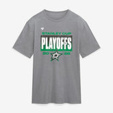 Dallas Stars Fanatics 2026 Stanley Cup Playoffs Vintage Tri-Blend T-Shirt - Athletic Heather Gray - NHL