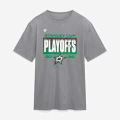 Dallas Stars Fanatics 2026 Stanley Cup Playoffs Vintage Tri-Blend T-Shirt - Athletic Heather Gray - NHL