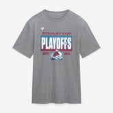 Colorado Avalanche Fanatics 2026 Stanley Cup Playoffs Vintage Tri-Blend T-Shirt - Athletic Heather Gray - NHL