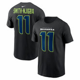 Jaxon Smith-Njigba Seattle Seahawks Carbon Name & Number T-Shirt Black | Nike for Sale