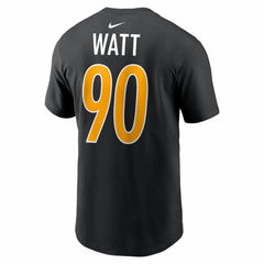 T.J. Watt Pittsburgh Steelers Carbon Name & Number T-Shirt Black | Nike for Sale