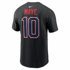 Drake Maye New England Patriots Carbon Name & Number T-Shirt Black | Nike for Sale