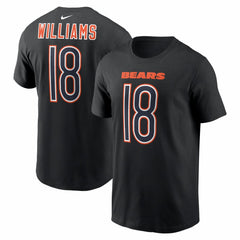 Caleb Williams Chicago Bears Carbon Name & Number T-Shirt Black | Nike for Sale