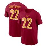 Jacory Croskey-Merritt Washington Commanders Player Name & Number T-Shirt Burgundy | Nike for Sale