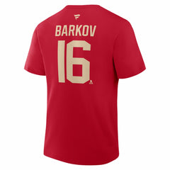 Aleksander Barkov Florida Panthers Fanatics 2026 NHL Winter Classic Authentic Stack Name & Number T-Shirt - Red - NHL