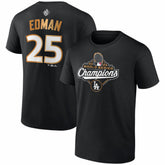 Tommy Edman Los Angeles Dodgers Fanatics 2025 World Series Champions Name & Number T-Shirt - MLB