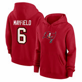 Baker Mayfield Tampa Bay Buccaneers Women's Player Name & Number Fleece Hoodie Red | Nike for Sale