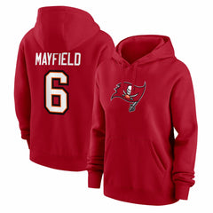 Baker Mayfield Tampa Bay Buccaneers Women's Player Name & Number Fleece Hoodie Red | Nike for Sale
