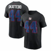 Cam Skattebo New York Giants Name & Number T-Shirt Black | Nike for Sale