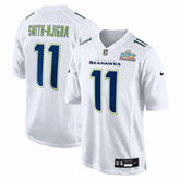 Jaxon Smith-Njigba Seattle Seahawks Super Bowl LX Patch Tundra Fashion Game Jersey White | Nike for Sale
