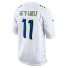 Jaxon Smith-Njigba Seattle Seahawks Super Bowl LX Patch Tundra Fashion Game Jersey White | Nike for Sale