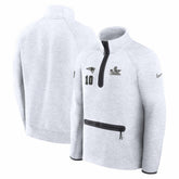 Drake Maye New England Patriots Super Bowl LX Opening Night Tech Fleece Half-Zip Sweatshirt Gray | Nike for Sale