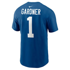 Ahmad Sauce Gardner Indianapolis Colts Player Name & Number T-Shirt Royal | Nike for Sale