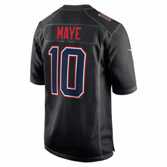 Drake Maye New England Patriots Game Jersey Carbon Black | Nike for Sale