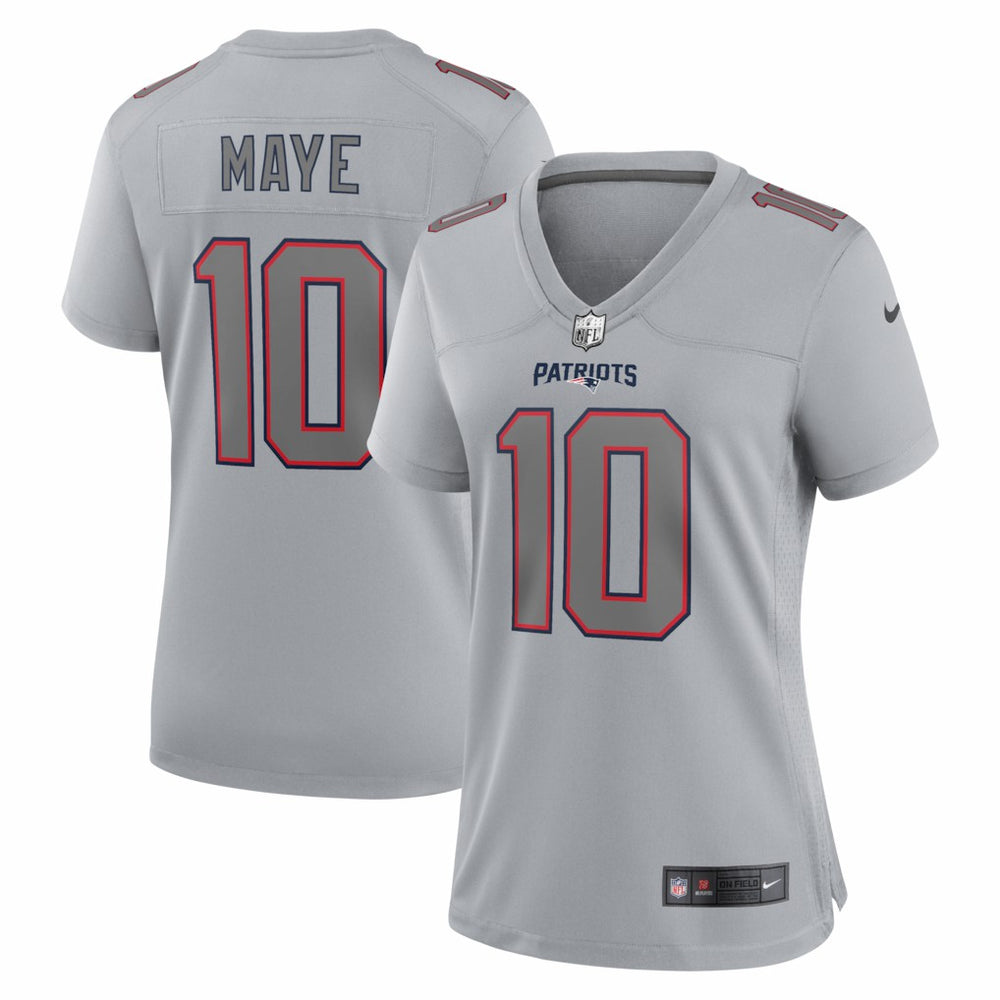 Drake Maye New England Patriots Women's Fashion Atmosphere Fashion Game Jersey Gray | Nike for Sale
