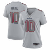 Drake Maye New England Patriots Women's Fashion Atmosphere Fashion Game Jersey Gray | Nike for Sale