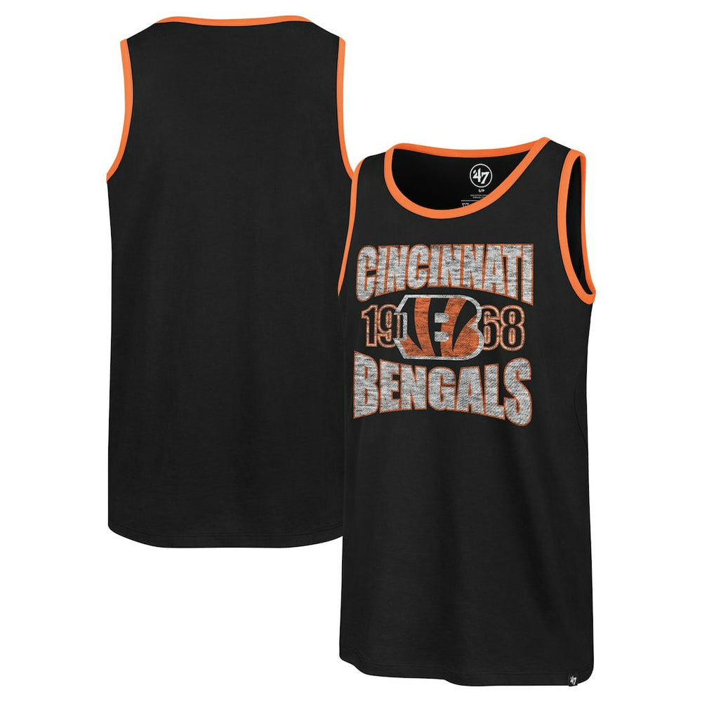 Cincinnati Bengals '47 Upload Franklin Tank Top Black | 47 brand