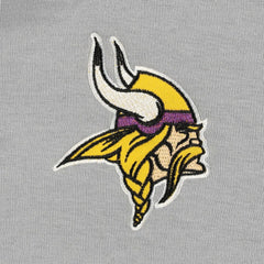 Minnesota Vikings The Wild Collective Women's Faux Fur Lined Tri-Blend Full-Zip Hoodie Gray | NFL