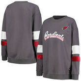 Arizona Cardinals The Wild Collective Women's Fleece Pullover Sweatshirt Charcoal | NFL