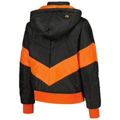 Cincinnati Bengals The Wild Collective Women's Puffer Full-Zip Hoodie Black | NFL