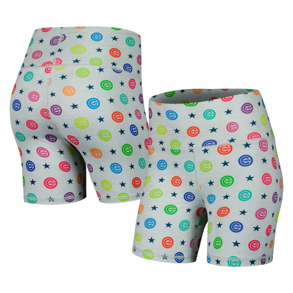 Chicago Cubs Terez Women's TLC Rainbow Shorts - MLB