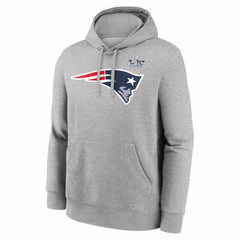 Drake Maye New England Patriots Super Bowl LX Patch Name & Number Hoodie Heather Gray | Nike for Sale