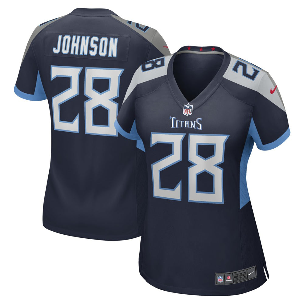 Chris Johnson Tennessee Titans Women's Retired Player Game Jersey Navy | Nike for Sale