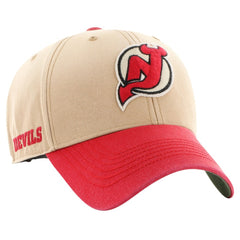New Jersey Devils '47 Dusted Sedgwick MVP Adjustable Hat - Khaki/Red - NHL