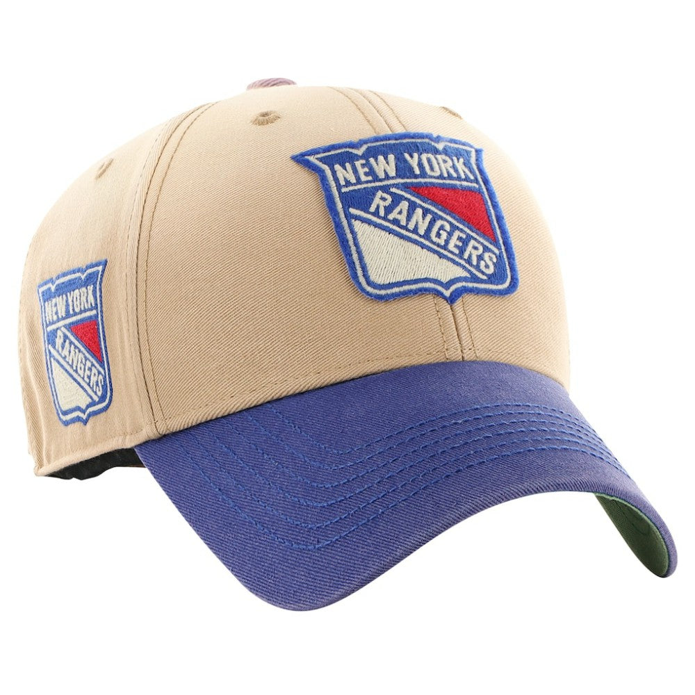 New York Rangers '47 Dusted Sedgwick MVP Adjustable Hat - Khaki/Blue - NHL