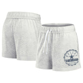 Dallas Cowboys Women's Vintage Badge Shorts Oatmeal | Fanatics