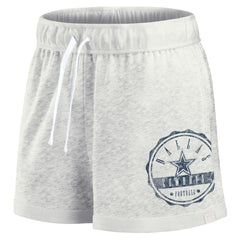 Dallas Cowboys Women's Vintage Badge Shorts Oatmeal | Fanatics