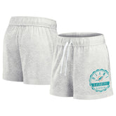 Miami Dolphins Women's Vintage Badge Shorts Oatmeal | Fanatics