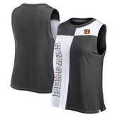 Cincinnati Bengals FanaticsWomen's Script Color Block Tank Top Black/White | Fanatics