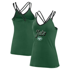 New York Jets Women's Go For It Strappy Crossback Tank Top Green | Fanatics