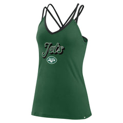New York Jets Women's Go For It Strappy Crossback Tank Top Green | Fanatics