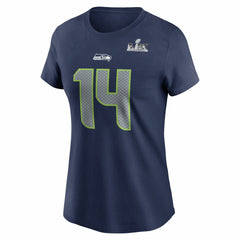 Sam Darnold Seattle Seahawks Women's Super Bowl LX Patch Name & Number T-Shirt College Navy | Nike for Sale