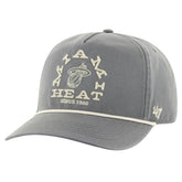 Miami Heat '47 Canyon Ranchero Hitch Adjustable Hat Charcoal - NBA