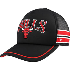 Chicago Bulls '47 Sidebrand Stripes Trucker Adjustable Hat Black - NBA