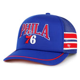 Philadelphia 76ers '47 Sidebrand Stripes Trucker Adjustable Hat Royal - NBA