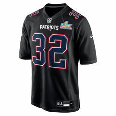 TreVeyon Henderson New England Patriots Super Bowl LX Patch Carbon Fashion Game Jersey Black | Nike for Sale