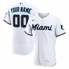 Miami Marlins Nike Home Authentic Custom Jersey - MLB